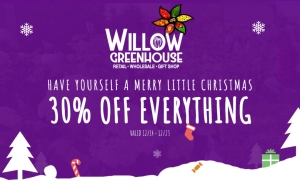 Christmas Trees, Holiday Décor, and More at Willow Greenhouse