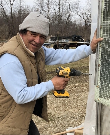 <p>Enrique began working at Willow Greenhouse in 2018 with the two ladies that are in charge of him Theresa and Estella. He has wide-ranging skills in all aspects of building and maintenance including plumbing, electrical and carpentry and manages all of the heavy jobs at Willow, always ready and happy to tackle a challenge. Enrique also works closely with Nick on all major land management at Willow. He is the one, besides Nick, that you will see on the tractor, the forklift or the skidsteer. Enrique loves building from start to finish. With his skills and dedication, you are likely to see more expansions coming!</p>