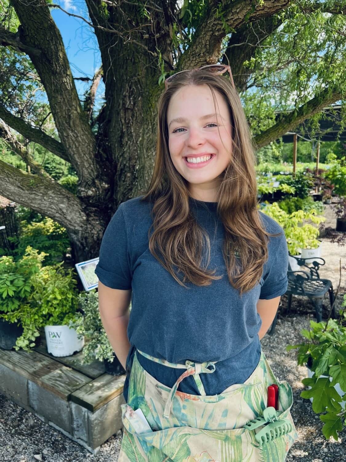 <p>Josie is Laurie's and Gail's assistant in perennial world. Josie started at Willow Greenhouse in 2021. She has been working here through her college career. She goes to Wayne State University and she is studying Physiology and Sociology. Josie loves working at Willow Greenhouse because she loves seeing her customers happy especially when they are buying plants that they love.</p>
<p><strong>Fun Fact: She played the violin for 8 years</strong></p>